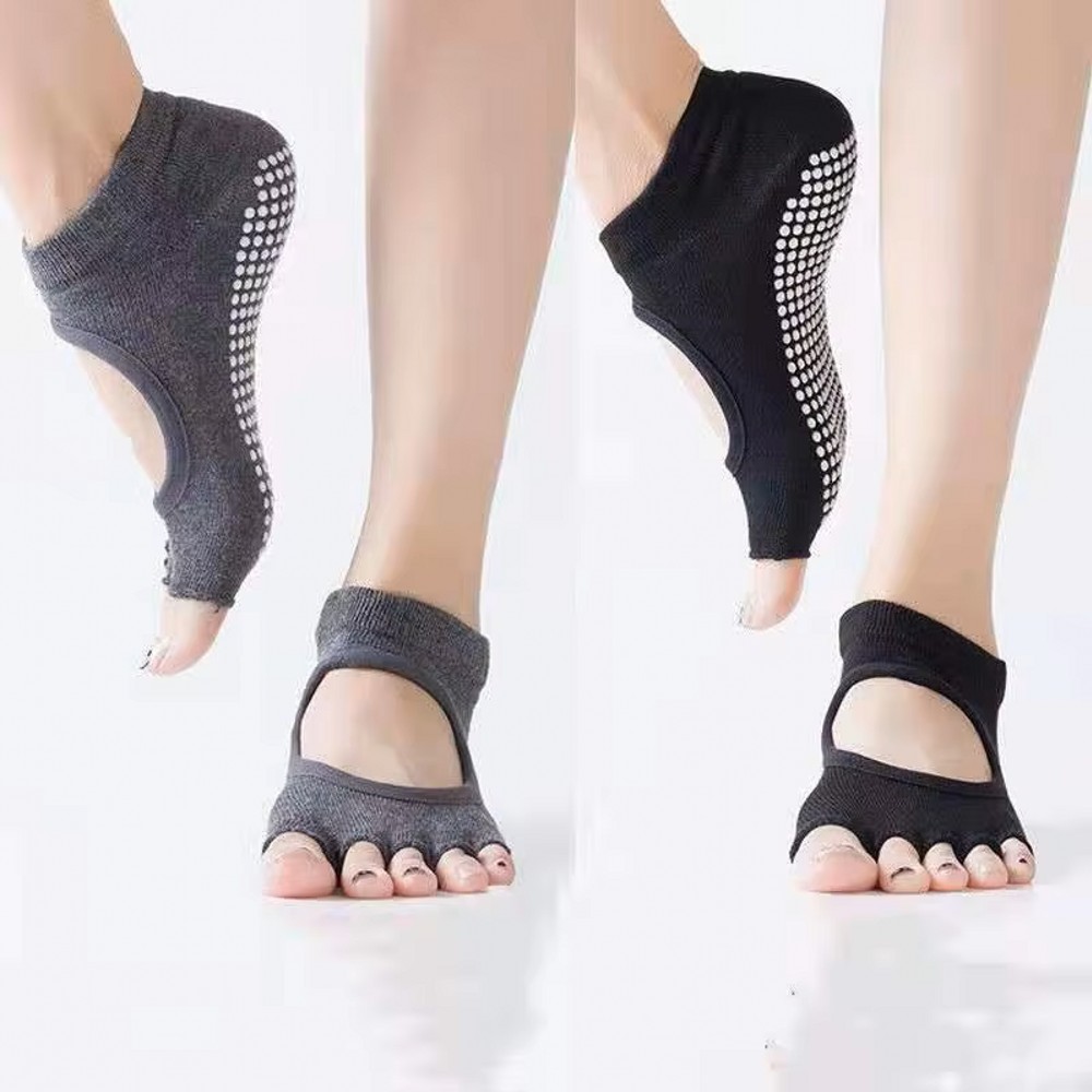 등이 없는 5발가락 요가 양말, 통기성 좋은 피트니스  - Medias Para Pilates Y Yoga 리뷰 및 가격